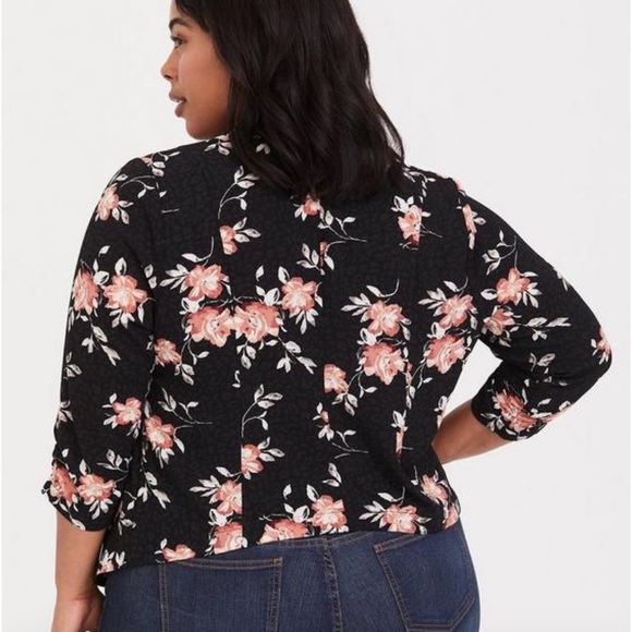 Torrid size 3 knit crepe drape blazer - Picture 5 of 10